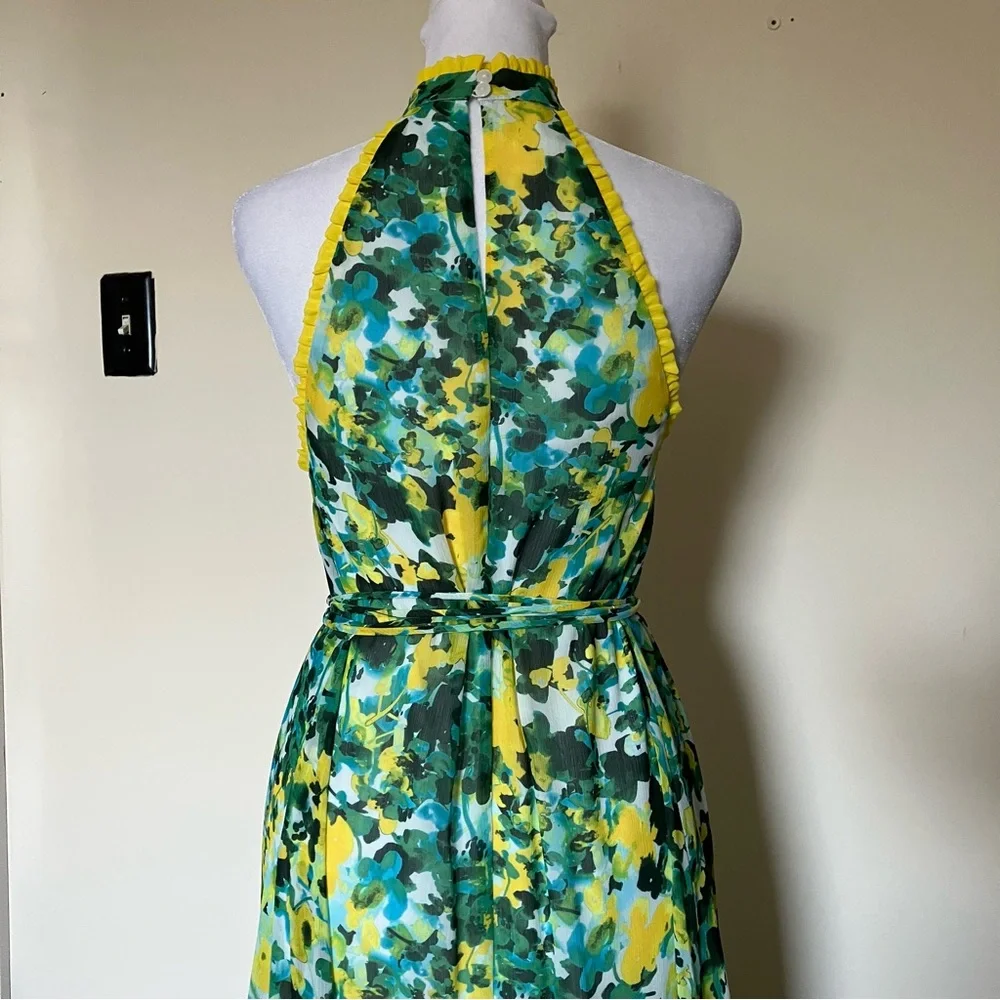 House of Harlow 1960 x Revolve Novia Maxi Dress in Kelly Green Floral size XS - Picture 9 of 13